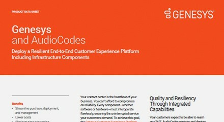 Genesys and AudioCodes