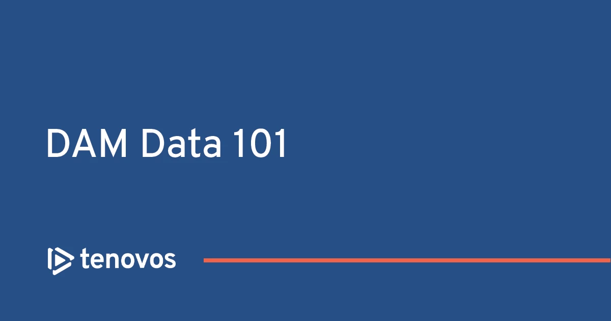 DAM Data 101 Webinar