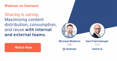 Sharing is caring: Maximizing content distribution, consumption, and reuse with internal and external teams.