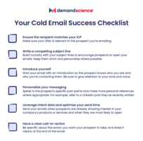 Your Cold Email Success Checklist