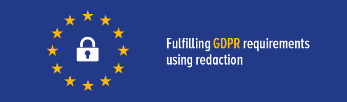 Fulfilling GDPR requirements using redaction - Foxit PDF Blog
