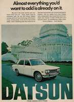 Vintage Nissan Dotson print ad - Swipe File