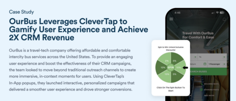 OurBus Leverages CleverTap to Gamify User Experience and Achieve 2X CRM Revenue