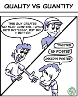 "Quantity" Can Be The Gateway "Quality" – A New Way To Think About Content