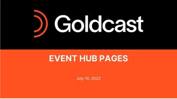 Goldcast Event Hub Pages | Goldcast