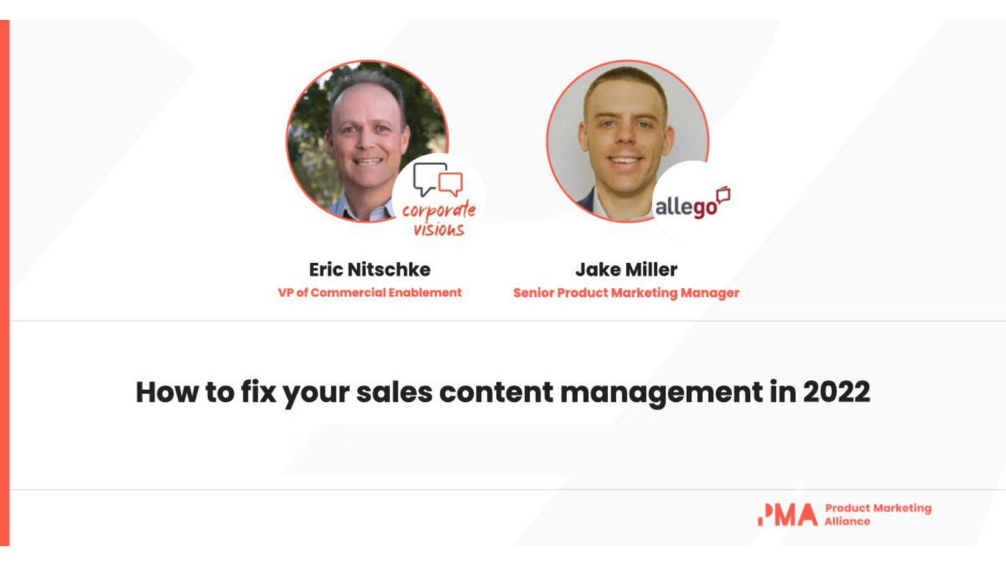How to fix your sales content management in 2022
