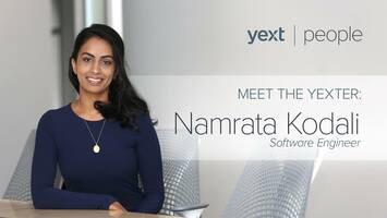 Meet the Yexter: Namrata Kodali, Software Engineer