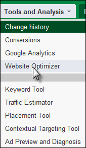 Google Website Optimizer: How to Use the Website Optimizer Tool in AdWords