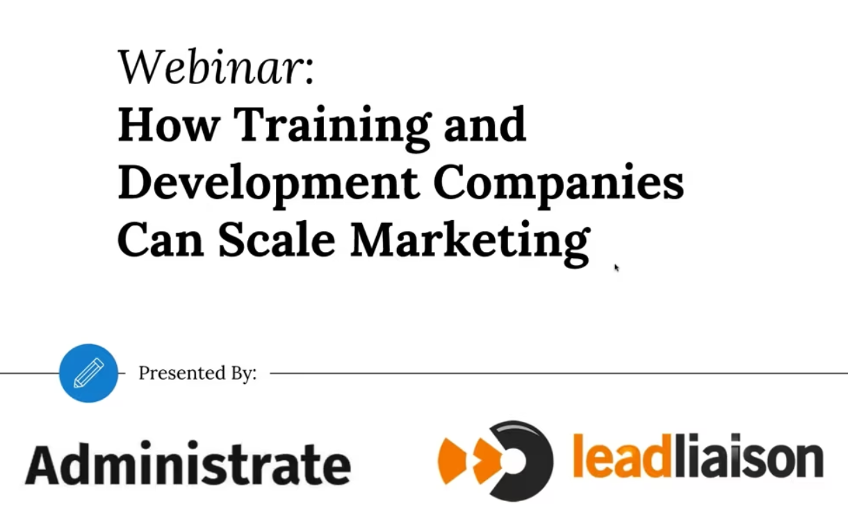 How Training Companies Can Scale Marketing