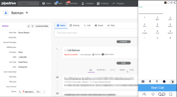 Pipedrive CRM Phone Service