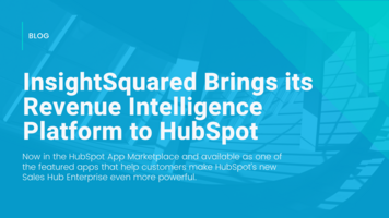 InsightSquared Brings its Revenue Intelligence Platform to HubSpot