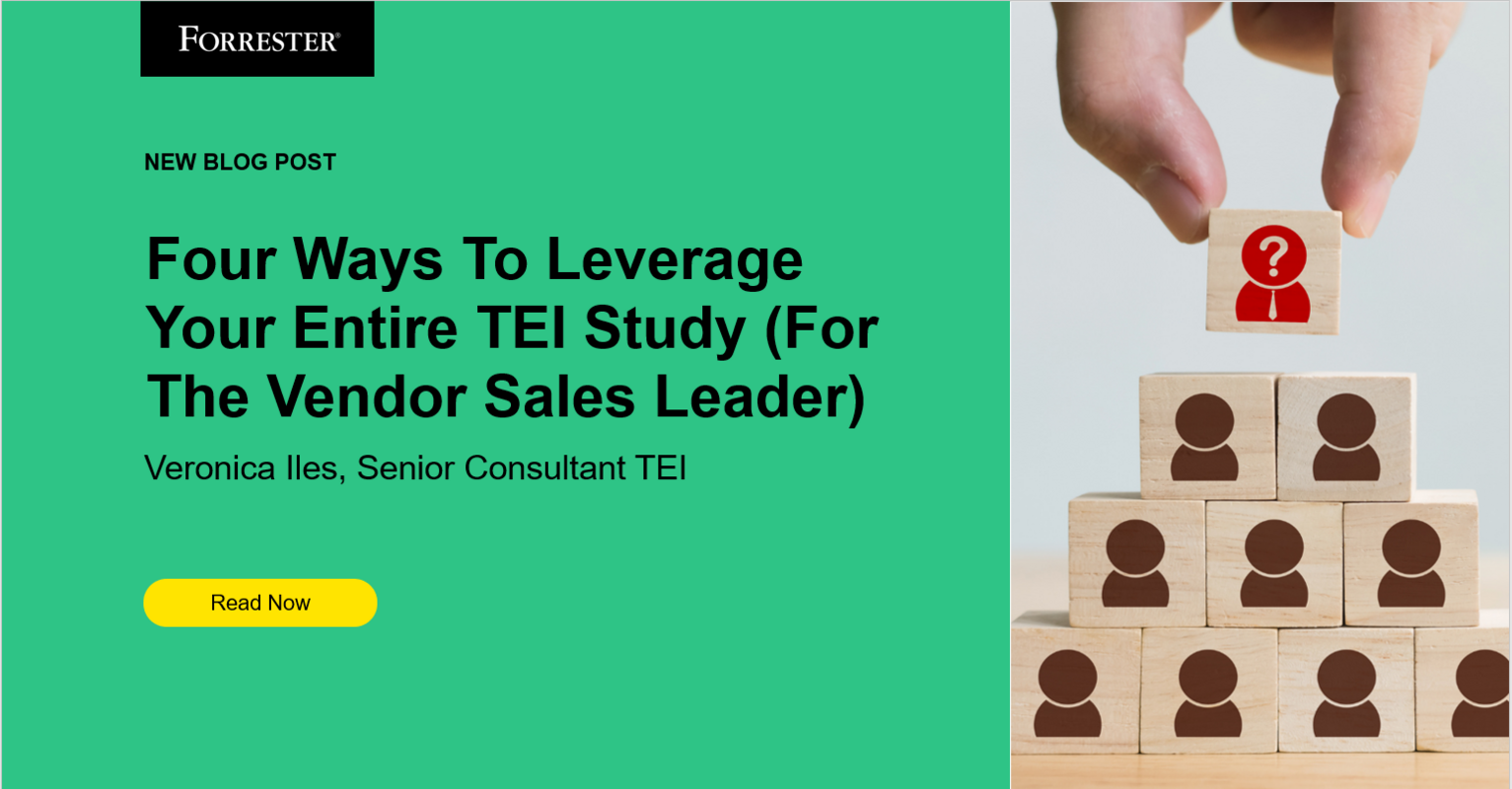 Four Ways To Leverage Your Entire TEI Study (For The Vendor Sales Leader)