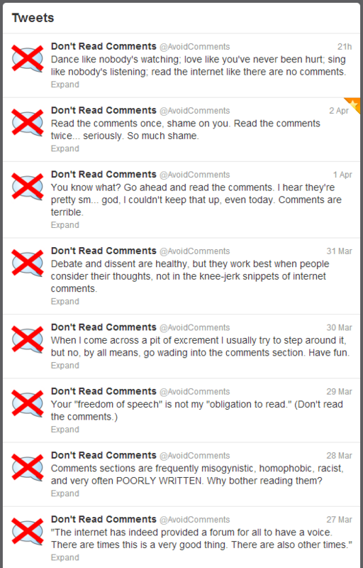 Don't Read the Comments: 10 Logical Fallacies in the Comment Stream