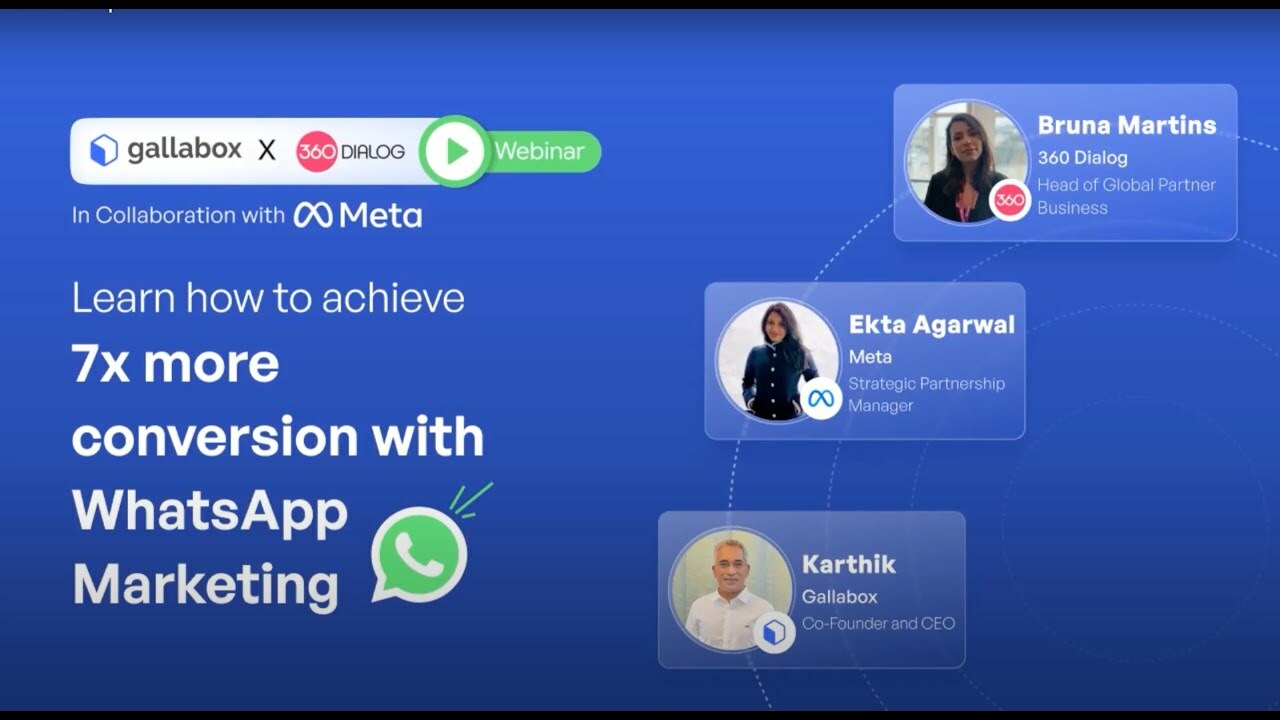 Learn how to achieve 7x more conversions with WhatsApp Marketing|Click to WhatsAppAds - CTWA Webinar