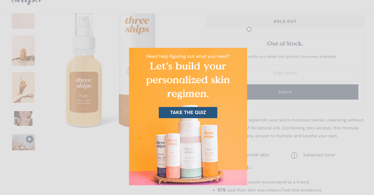 6 Shopify Popups Proven to Drive Sales (Examples & Templates)