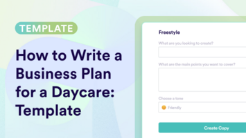 Business Plan For A Daycare Templates: How To Write & Examples