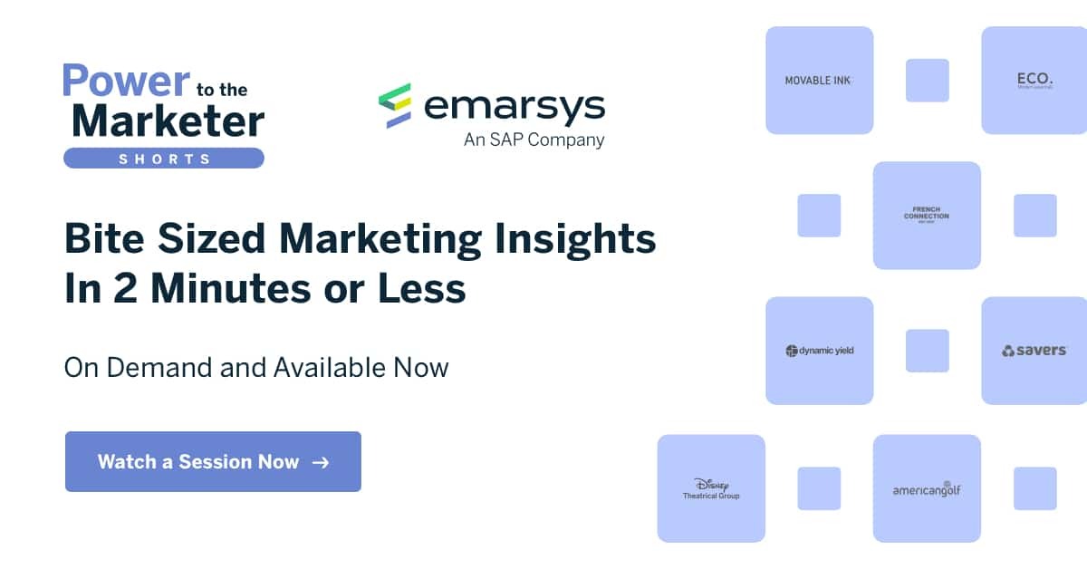 Emarsys Power To The Marketer Shorts