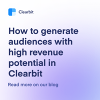 How to generate audiences with high revenue potential in Clearbit