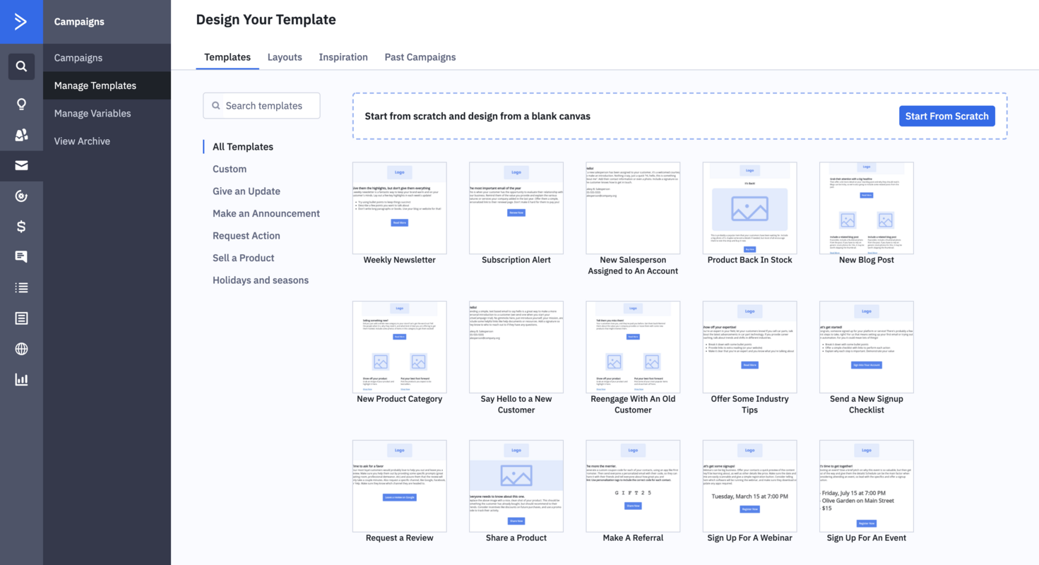 Using The Campaign Template Library