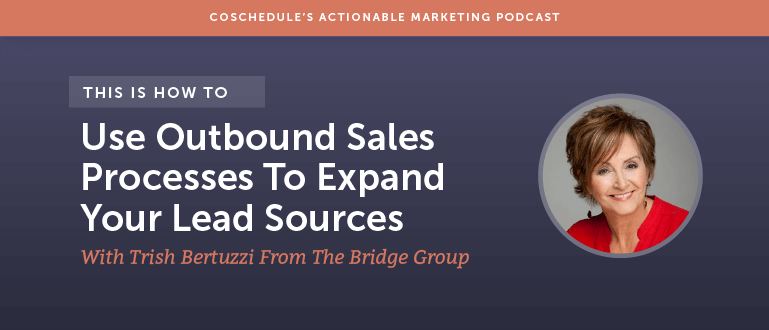 How To Use Outbound Sales Processes To Expand Your Lead Sources With Trish Bertuzzi From The Bridge Group [AMP 103]