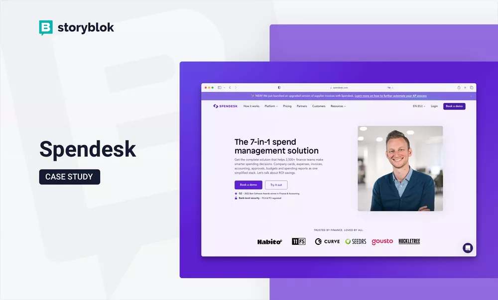 How Spendesk scaled its B2B SaaS website: moving from two CMSs to Storyblok 