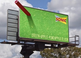 Sonic's Green Big Slush Billboard - Swipe File