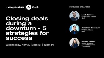 Webinar recap: 5 strategies to close deals during a downturn