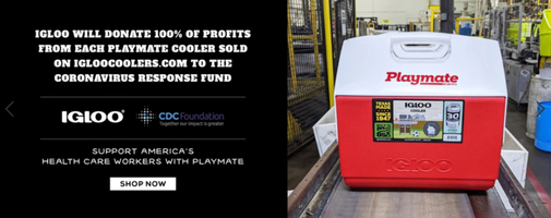 Igloo donates 100% cooler profits to the CDC