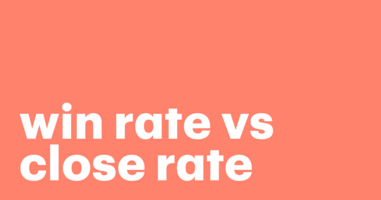 Determining how to improve win rate vs close rate