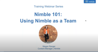 Nimble 101: Using Nimble as a Team