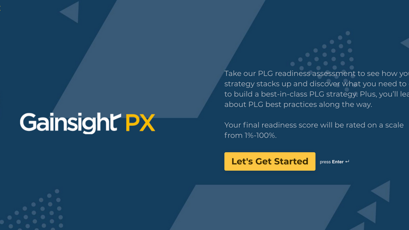 PLG Readiness Assessment | Gainsight PX