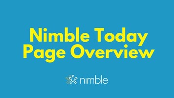 Nimble Today Page Overview