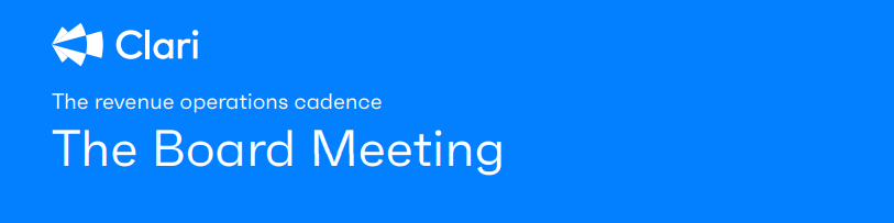 The revenue operations cadence :The Board Meeting