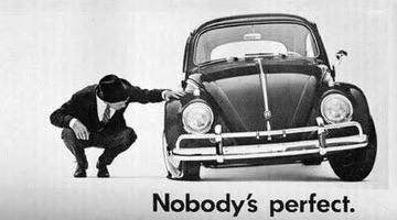 Nobody's Perfect Volkswagen Print Ad - Swipe File