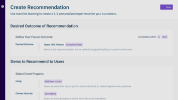 Amplitude Recommend | Self-service Personalization