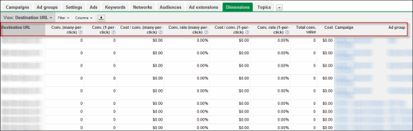 Google AdWords Destination URL Report: How to Use the Destination URL Report in AdWords