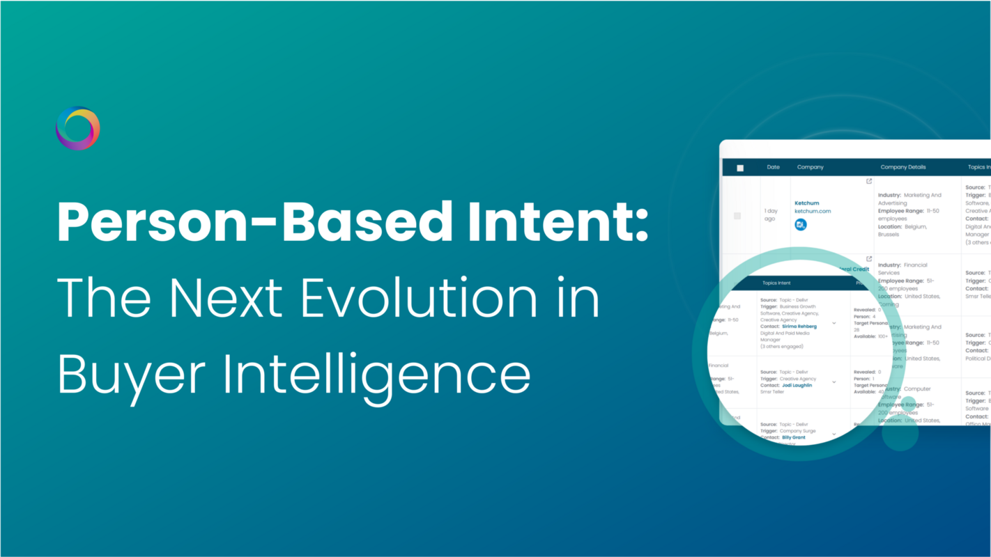 Person-Based Intent: The Next Evolution in Buyer Intelligence