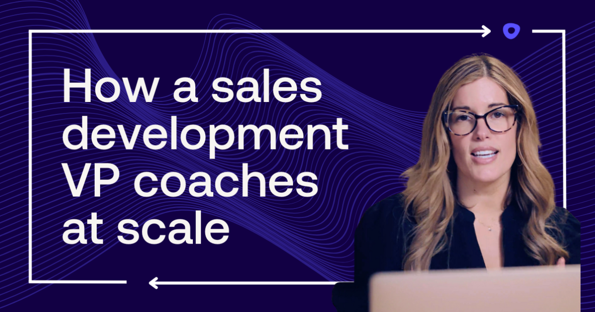 How a Business Development VP coaches at scale Outreach