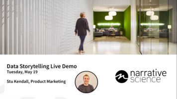 Data Storytelling Technology Demo Webinar