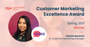Customer Marketing Excellence Award - 2021 winner