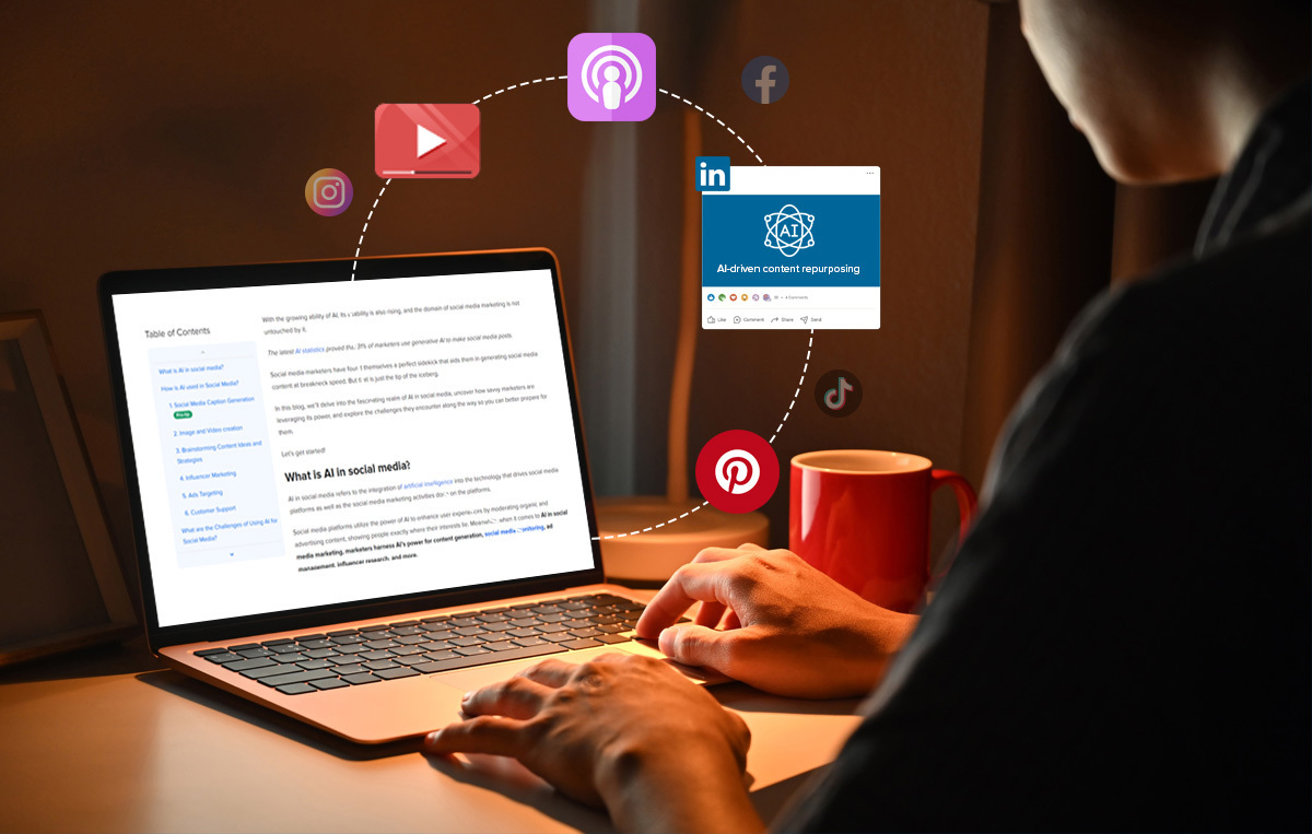 How to Repurpose Content for Social Media Using AI