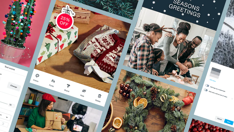 Celebrate the season with these holiday video templates
