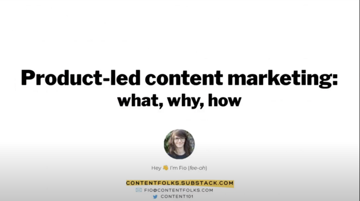 Product-led content