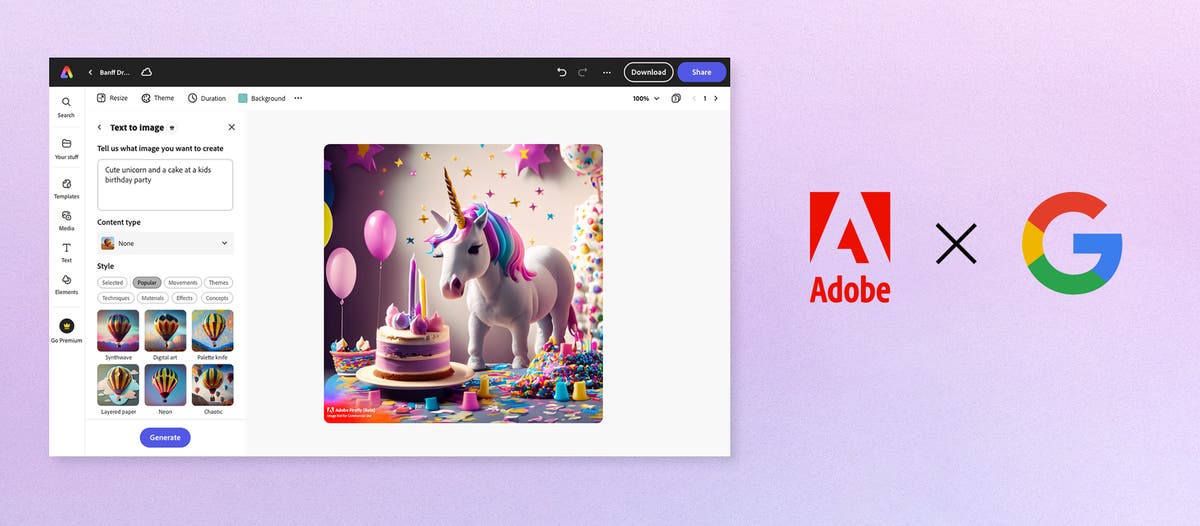 Adobe Firefly Generative AI & Adobe Express to inspire millions to create in partnership with Google | Adobe Blog