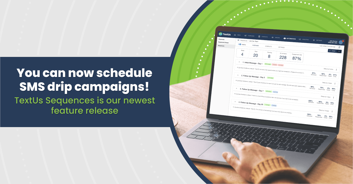You can now schedule SMS drip campaigns!