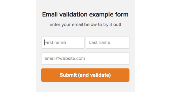Real-time email validation keeps your mailing list healthy and your email deliverability rate high