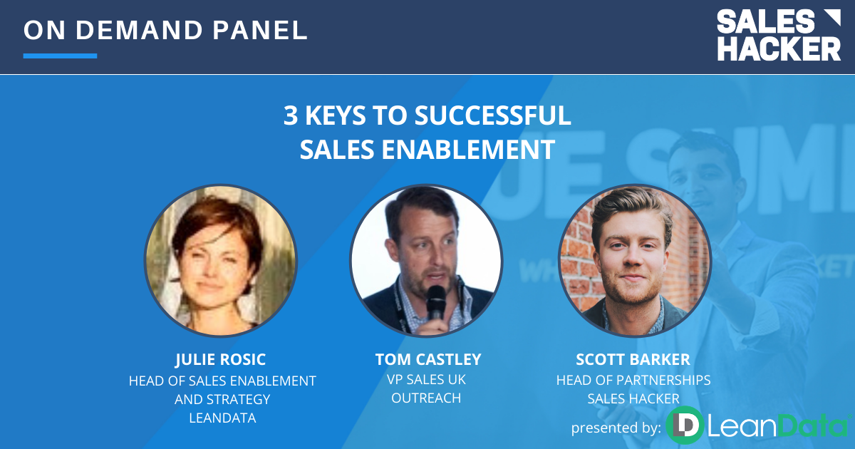 3 Keys to Successful Sales Enablement