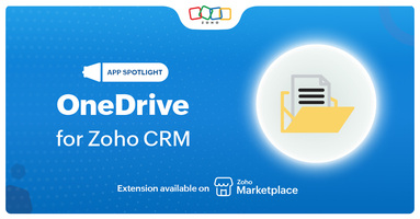 App Spotlight: OneDrive for Zoho CRM