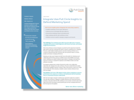 Integrate Case Study Integrate Uses Full Circle Insights to Defend Marketing Spend