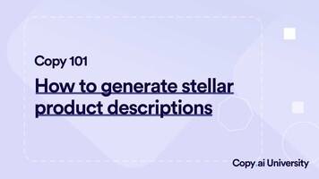 How to Generate Product Descriptions with Copy.ai